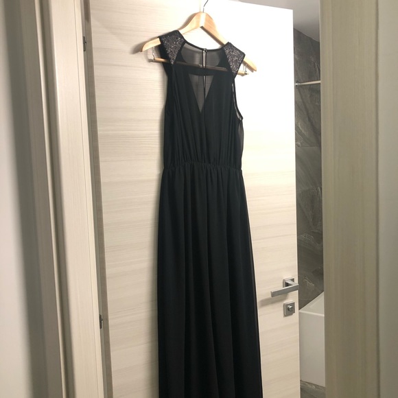 BCBG Black Floor Length Dress - Picture 1 of 11